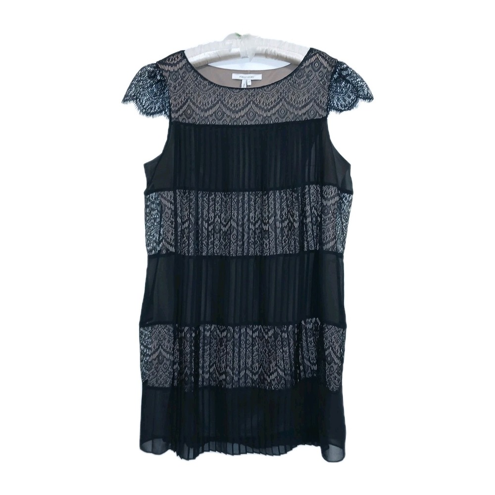 Max And Cleo Shift Dress Large Black Women Flapper Lace Roaring 20's Art Deco